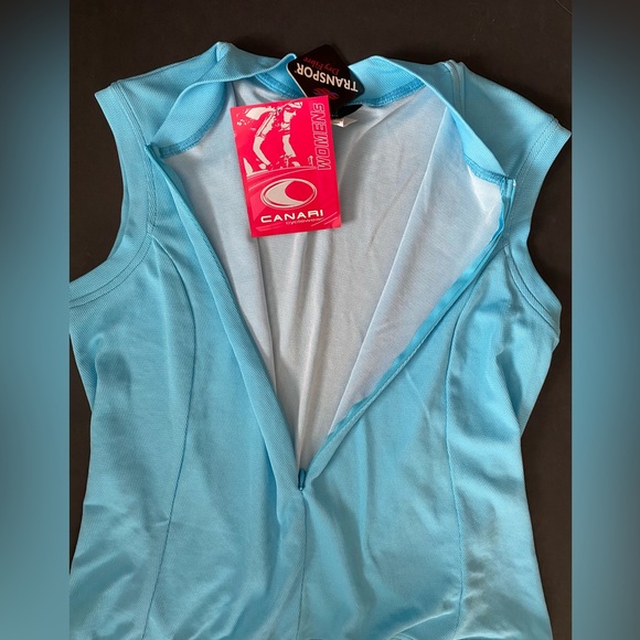 Canari cycle wear top, cyclist shirt, tank cycle top Womens size large - Picture 3 of 7